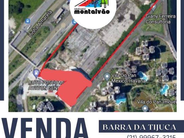 BARRA DA TIJUCA, TERRENO MULTI FAMILIAR E COMERCIAL DE 39.000M2, R$ 90MILHÕES!