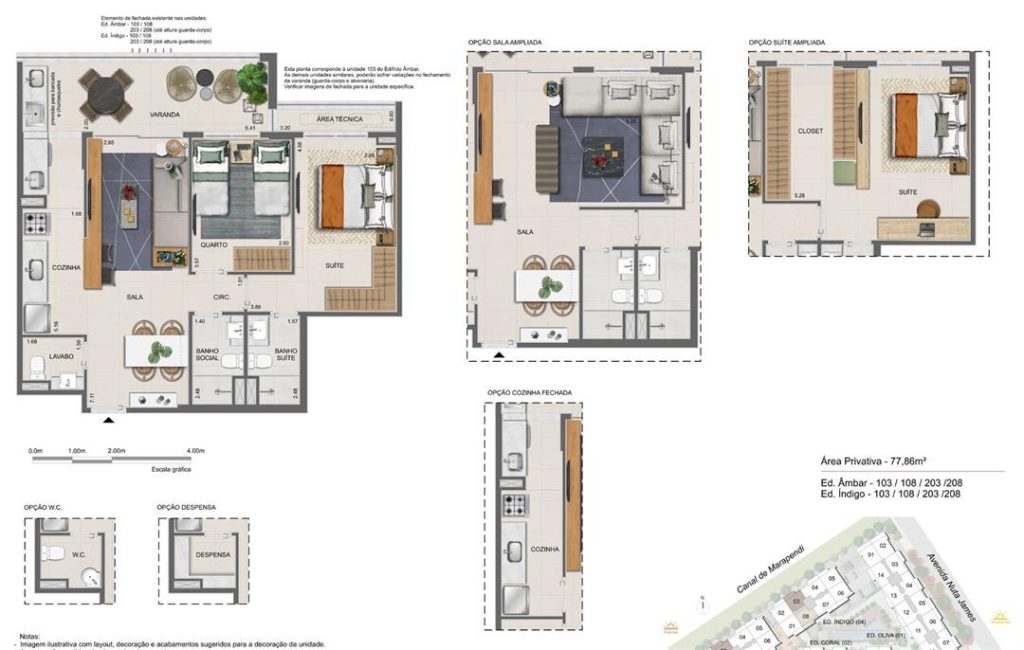 BARRA DA TIJUCA, All Jardim Oceânico, APARTAMENTO 78 M2 LANÇAMENTO!!